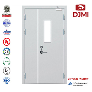 Porte de feu en acier d'acier isolée de qualité de qualité avec porte coupe-feu en acier à double feuille